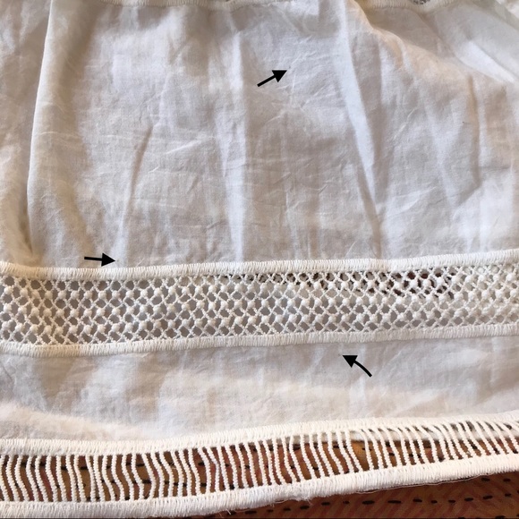 SOLD New York Baja Lace Ruffled Gypsy Boho Top 2 - Picture 8 of 8